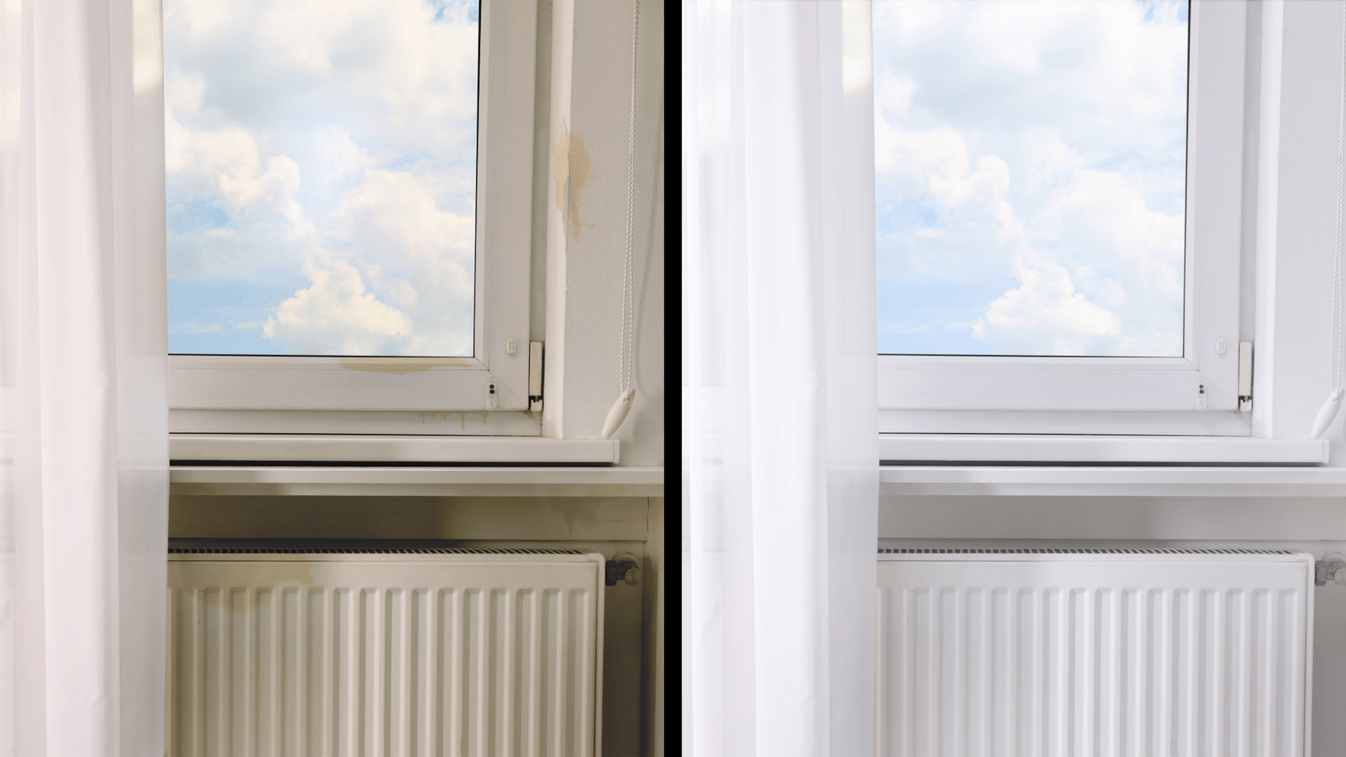 Window cleaning before after