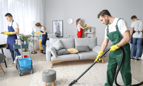 General Cleaning in Commercial Area